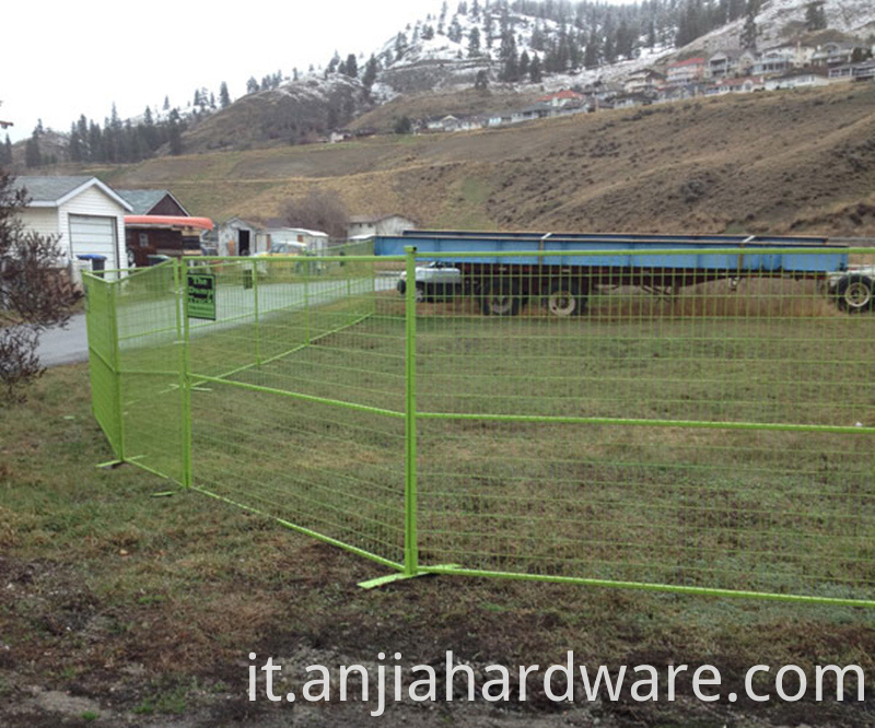 temporary building site fence